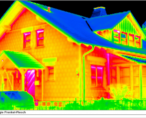 Thermografie Gebäudethermografie der Fassade