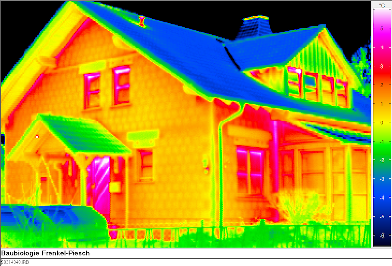 Gebäudethermografie der Fassade